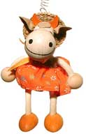 Sky-jumper cow with dress