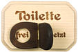 Türschild "Toilette Frei/Besetzt"