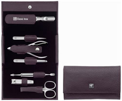 Classic Inox Flash Druckknopf-Etui 7-tlg., lila
