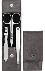Classic Inox Maniküre Pediküre Druckknopf-Etui 3-tlg.