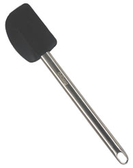 Kisag Teigschaber Edelstahl mit Silikon, schwarz