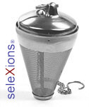 seleXions tea-egg with chain stainless steel