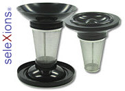 seleXions tea-cup-filter stainless steel with drop stop