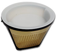 Wasserverteiler weiß, kompostierbar, für Filter Größe 4