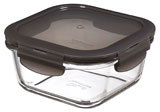 LocknLock oven glass, Deckel grau, quadr. 500 ml