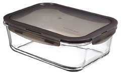 LocknLock oven glass, Deckel grau, rechteck. 2,0 l