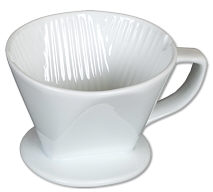 seleXions Kaffeefilter-Träger aus Porzellan für Filter Nr. 4