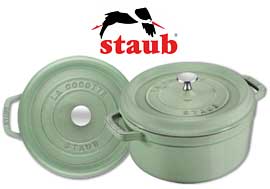 New colour sage-green by Staub cocottes